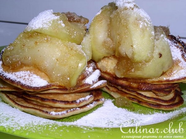Блинчики с яблоками
