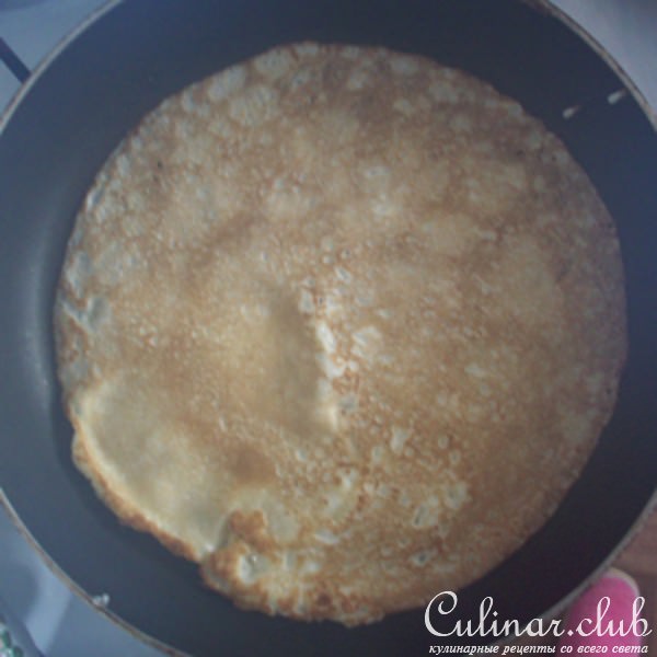 Блинчики с курицей и овощами