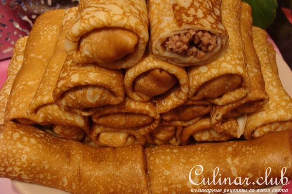 Блинчики с начинкой (налистники).