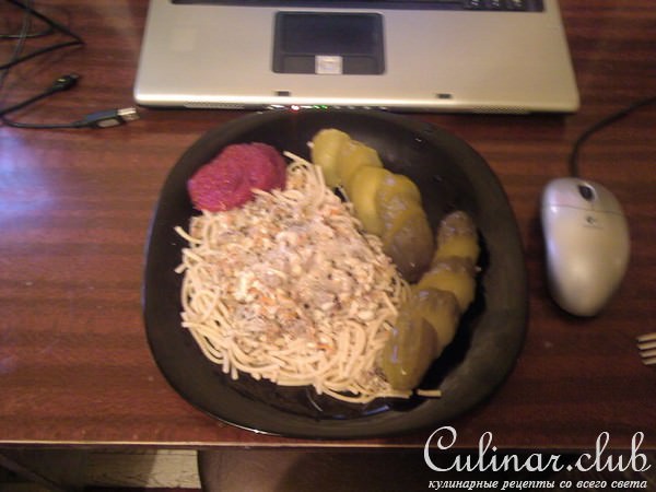 макароны по ЧЕЛОВЕЧИКски))))