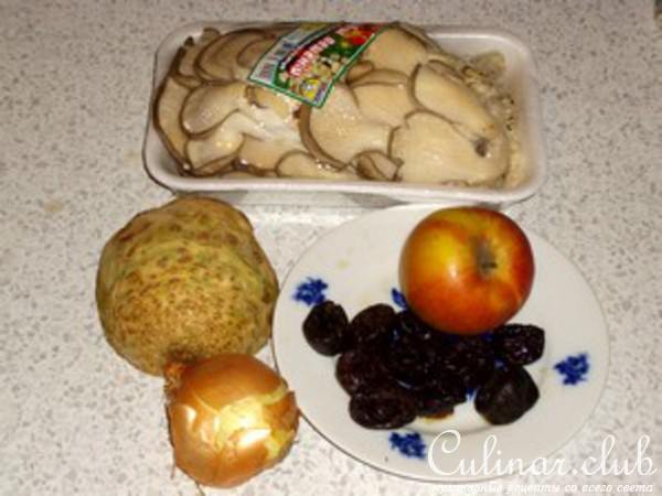 Вешенки с черносливом