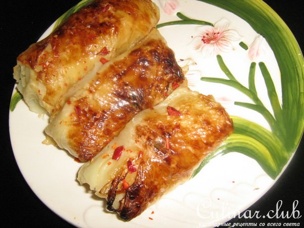 Арабские фанты с грибами и кус-кусом.(Вариант для поста)