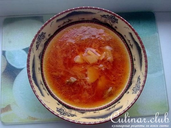 Борщ из кольраби