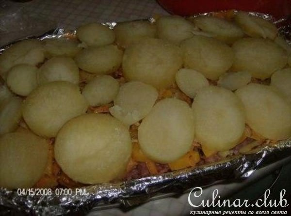 Картофельная запеканка с мясом (вариант)