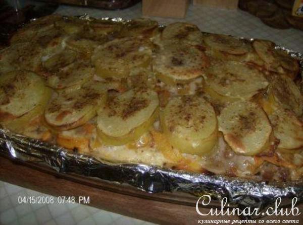Картофельная запеканка с мясом (вариант)