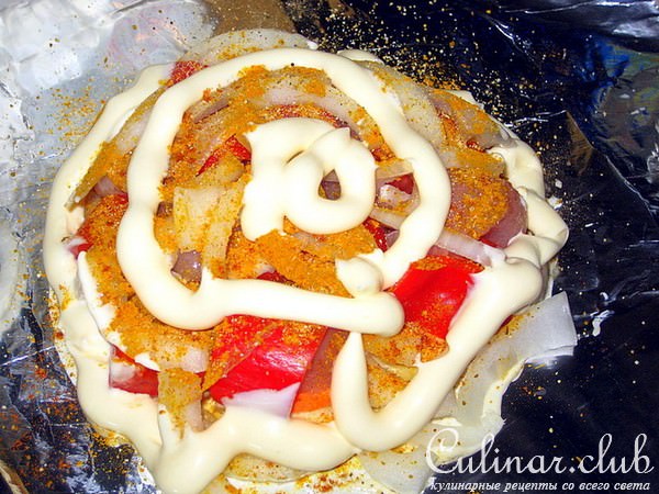 Порционное филе с овощами