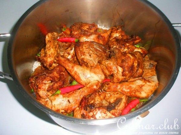 Брияни с курицы