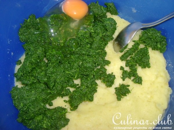Шпинатные ньокки с сырным соусом