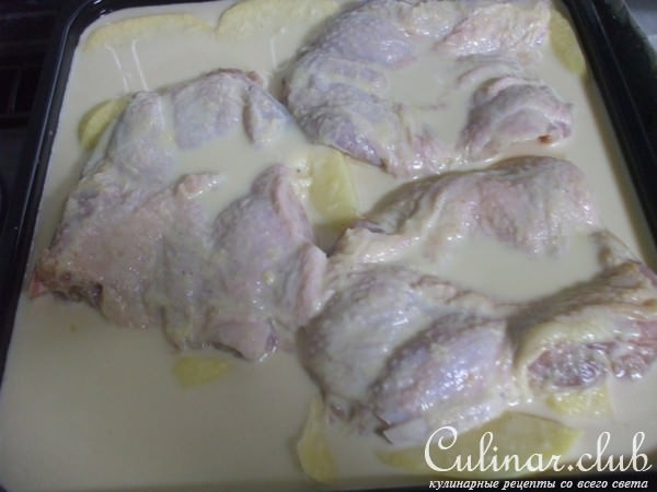 курица, запеченная с ананасом