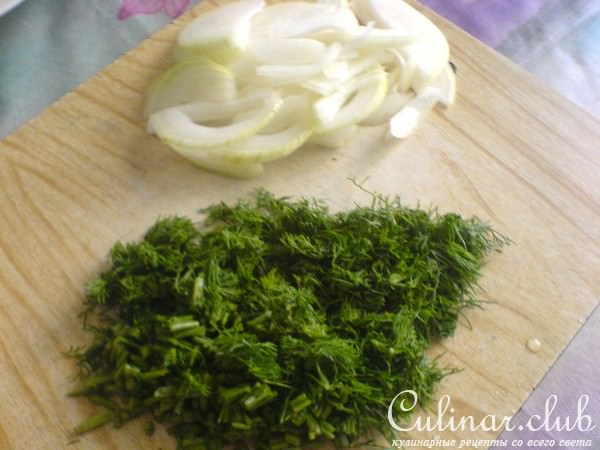 Лапшевник сырный с зеленью