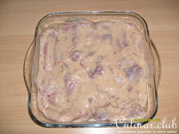 Мясо в ананасовом маринаде.