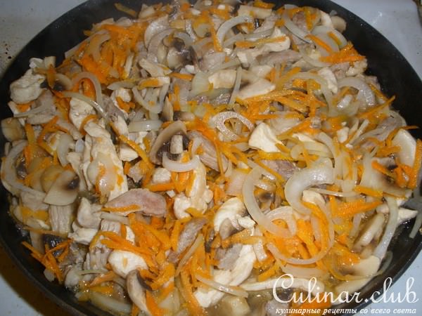 Рагу "курица + свинина"