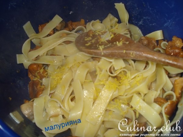 Лапша с грибами