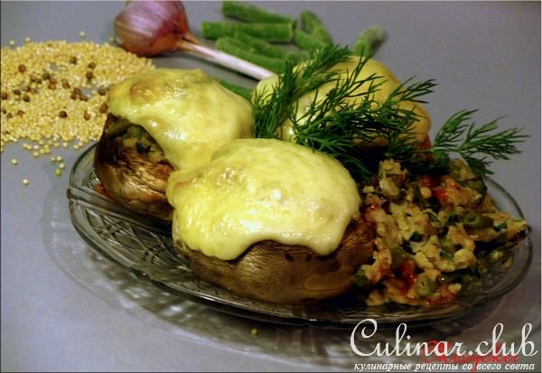 Фаршированные шампиньоны (вариант)