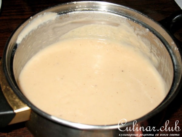 Крем из белой фасоли с креспелле (vellutata di fagioli con crespelle)