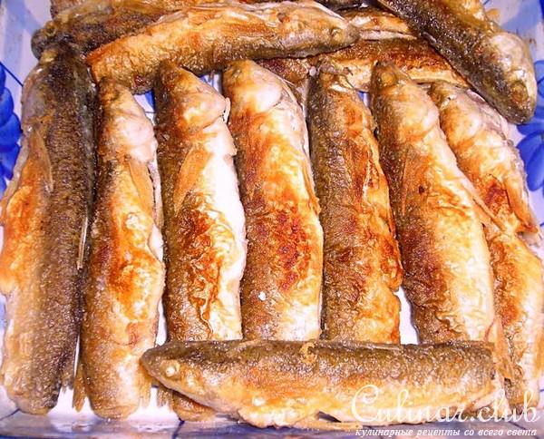 Пеленгасы с креветками в сливках