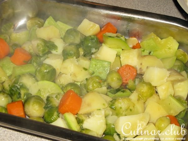 овощи в сливках с сыром