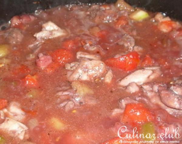 Итальянский пирог с курицей и кабачком