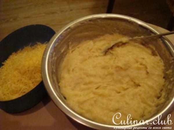 Картофельные оладьи с сыром