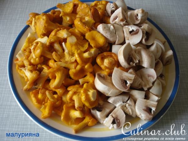 Лапша с грибами
