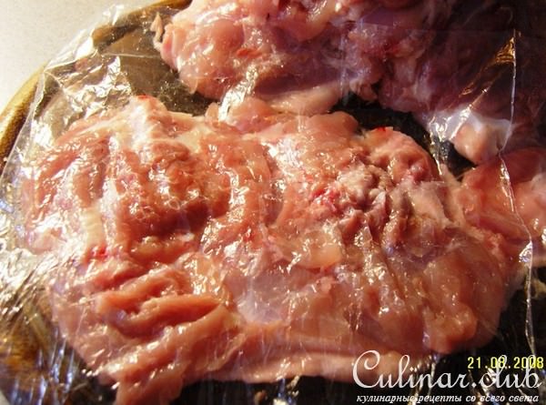 Куриные зразы с кокосом и бананом