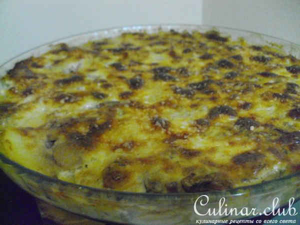 ГРАТЕН С КАРТОФЕЛЕМ И ГРИБАМИ