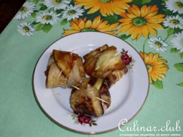 Пакетики из баклажанов