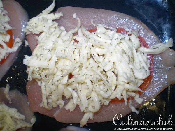 Филе грудки куриной под сыром