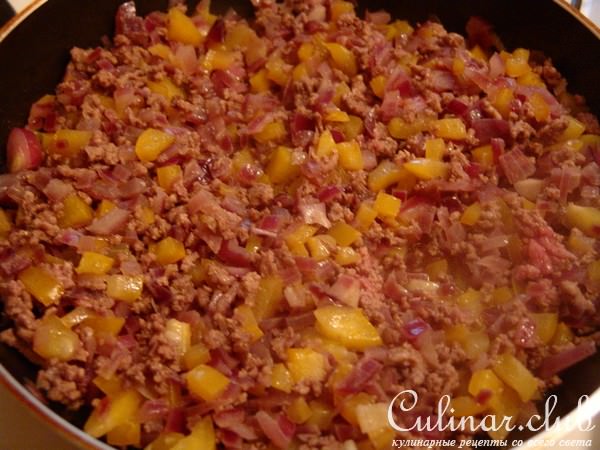 Чили с макаронами, (вариант в духовке)