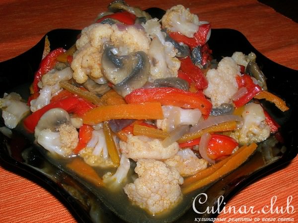 Овощи в кисло-сладком соусе по-китайски