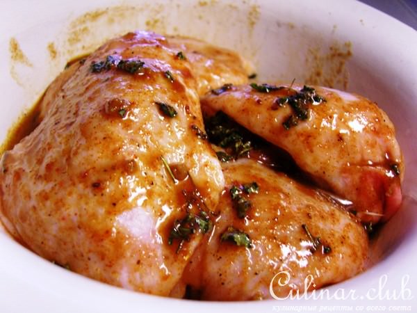 Куриное мясо в пикантном соусе