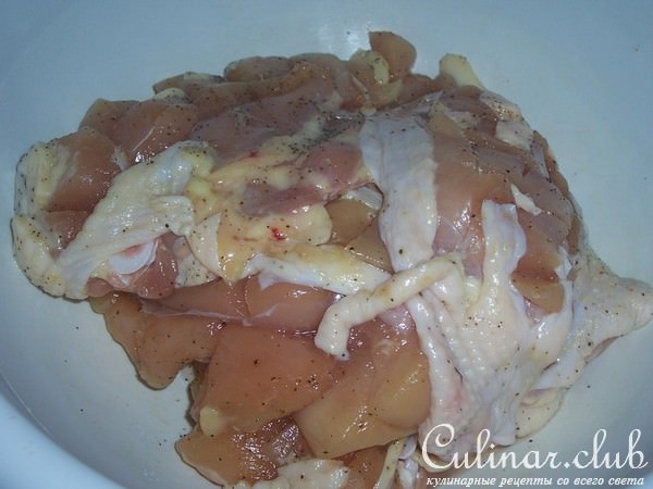 куринные грудки с яблоками