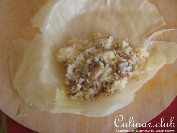Арабские фанты с грибами и кус-кусом.(Вариант для поста)