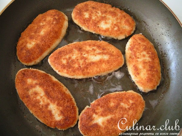 Манные зразы с яйцом