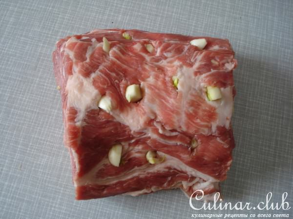 Мясо с горчицей в фольге"Пикантное"