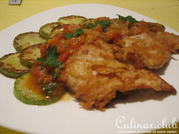 куринное филе в сырной корочке