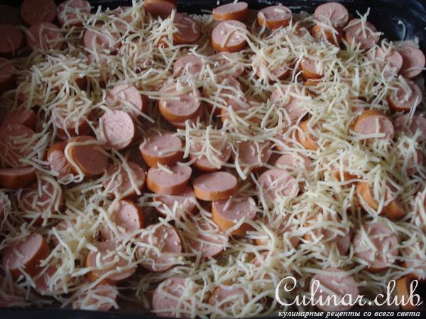 " Шарлотка " с сосиской