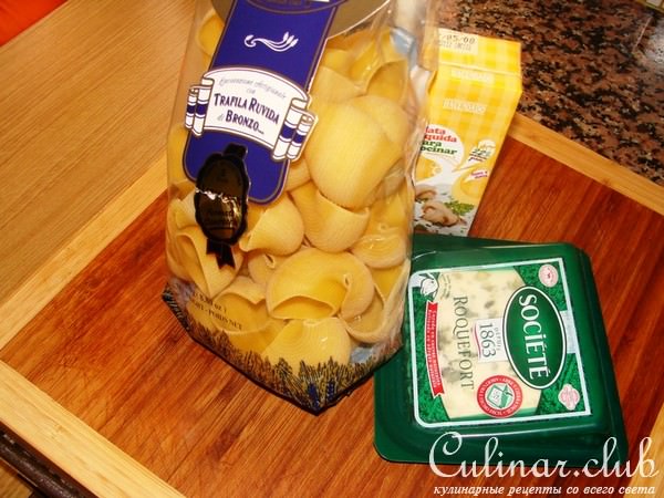 паста "GALETS" под сырным соусом
