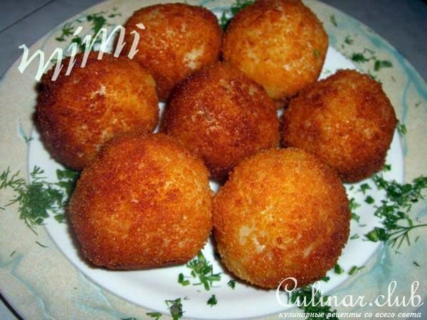 рисовые колобки с мясом и брынзой