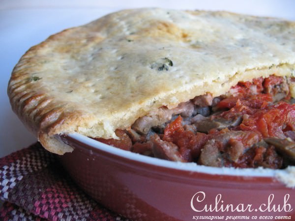 Английский пирог?? с говядиной и почками.