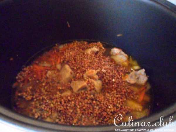 Свинина с гречкой в мультиварке