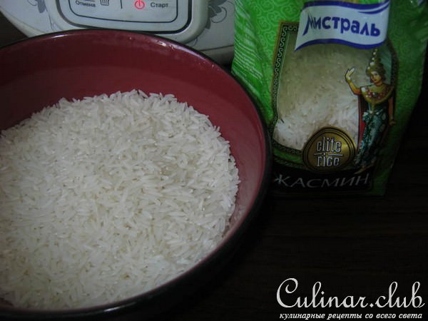 Рис "Жасмин" с лесными шампиньонами и говядиной