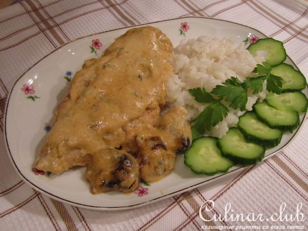 Филе куриной грудки в сапфирном соусе (Тест-драйв)