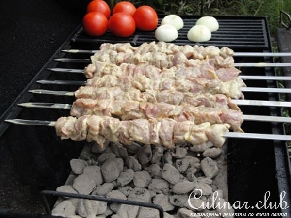 Шашлык в йогуртово-шафранновом маринаде !