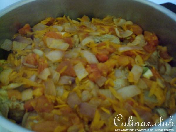 Свинина с рисом и овощами,типа-плов.