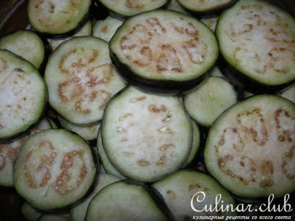 Мяско запеченное с баклажанами