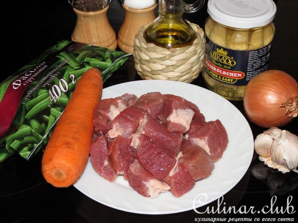 Тушеная говядина с кукурузой и фасолью (Тест-драйв)