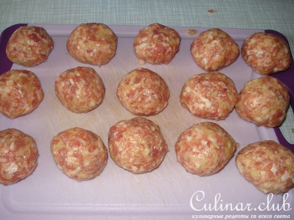 Запеканка с фрикадельками