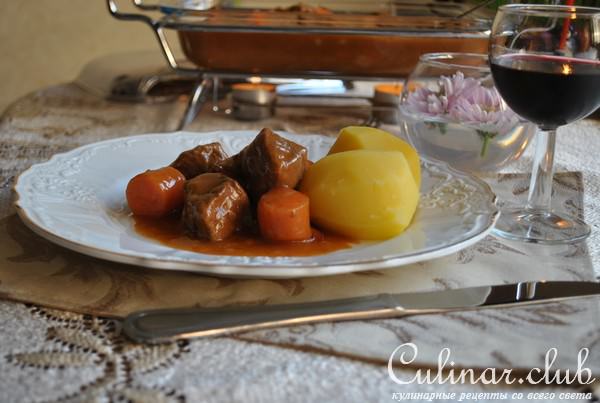 «Boeuf bourguignon» по-домашнему для Дмитрия Нагиева