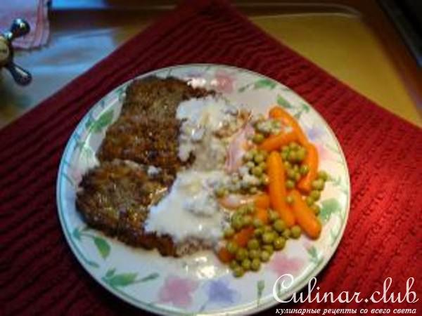 Мясо рубленное замороженное под соусом Горгонзола